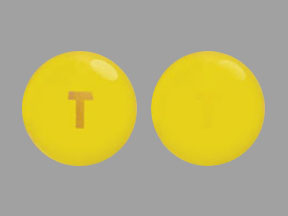 Pill T Yellow Round is Benzonatate