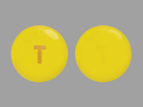 T Yellow and Round Pill Images - Pill Identifier 