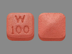 Pill W  100  Orange Four-sided is Pristiq
