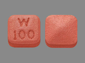 Pill W  100 Orange Four-sided is Pristiq