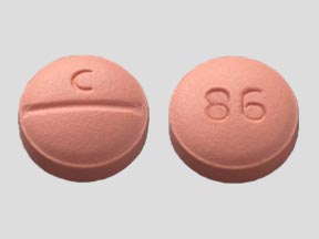 Pill C 86 Pink Round is Bisoprolol Fumarate