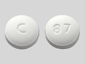 Pill C 87 White Round is Bisoprolol Fumarate