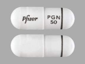 Lyrica 50 mg Pfizer PGN 50