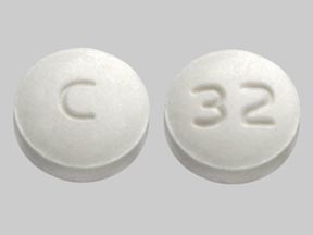 Pill C 32 White Round is Sumatriptan Succinate