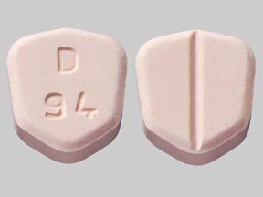 Pill D 94 Peach Six-sided is Lamotrigine