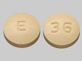 Pill E 36 Yellow Round is Trandolapril