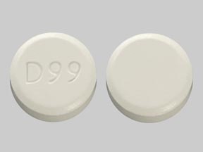 Pill D99 White Round is Lamotrigine (Chewable, Dispersible)