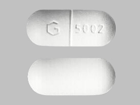 Pill G 5002 White Oval is Oxaprozin