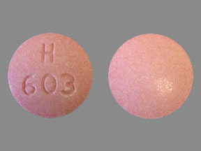 Pill H 603 Pink Round is Fluconazole