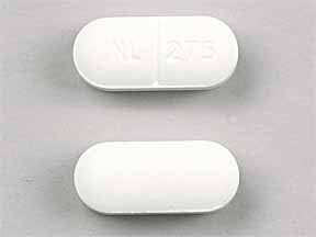 Pill NL 275 White Oval is Diabetic Tussin Mucus Relief