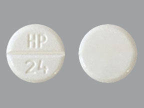 Pill HP 24 White Round is Buspirone Hydrochloride