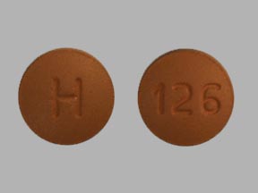 Pill H 126 Brown Round is Ropinirole Hydrochloride