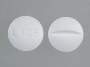 Pill L125 White Round is Meprobamate