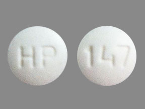 Pill HP 147 White Round is Acarbose