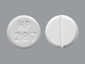 Pill HP 287 White Round is Acetazolamide
