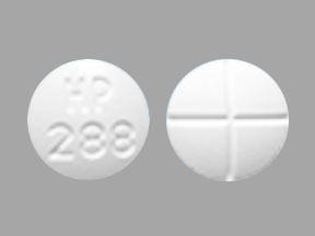 Pill HP 288 White Round is Acetazolamide
