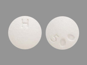Pill H 500 White Round is Hydroxyzine Hydrochloride