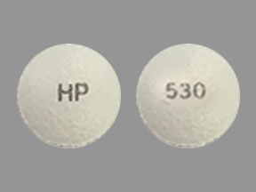 Pill HP 530 White Round is Trospium Chloride