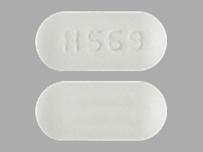 Pill H569 White Capsule/Oblong is Metronidazole