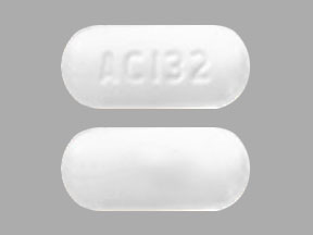 Pill AC132 White Capsule/Oblong is Modafinil