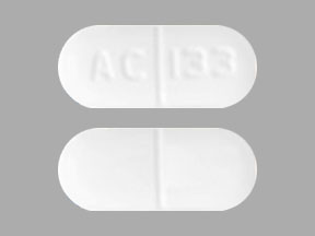 Pill AC 133 White Capsule/Oblong is Modafinil