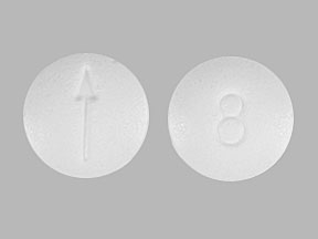 Buprenorphine hydrochloride (sublingual) 8 mg (base) 8 Arrow Logo