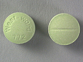 Pill West-ward 772 Green Round is Isosorbide Dinitrate