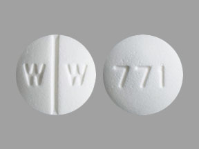 Pill W W 771 White Round is Isosorbide Dinitrate