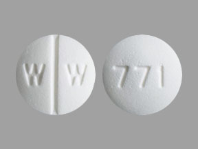 Pill W W 771 is Isosorbide Dinitrate 10 mg