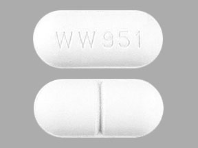 Amoxicillin trihydrate 875 mg WW 951