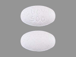 Pill Imprint UCY 500 (Buphenyl 500 mg)