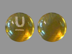 Pill U Brown Capsule-shape is Levothyroxine Sodium