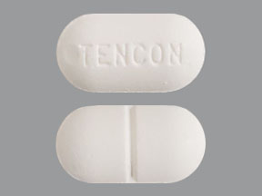 Pill TENCON White Oval is Tencon