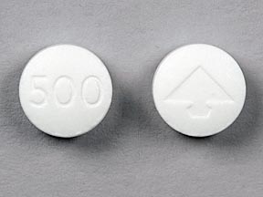 Pill 500 Logo is Anacin Max Strength aspirin 500mg / caffeine 32 mg