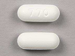 Pill 770 is Anacin Aspirin Free acetaminophen 500 mg