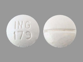 Pill ING 179 White Round is Nadolol