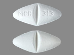 Pill MCR 313 White Four-sided is Lamivudine