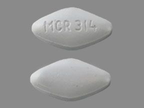 Pill MCR 314 Gray Four-sided is Lamivudine