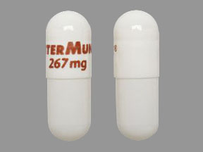 Pill InterMune 267 mg White Capsule/Oblong is Esbriet