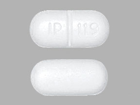 Pill IP 119 White Capsule-shape is Acetaminophen and Hydrocodone Bitartrate