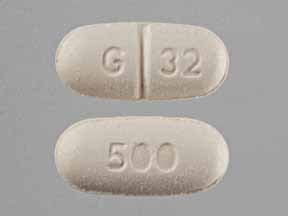 Pill G 32 500 Orange Capsule/Oblong is Naproxen