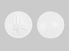 Pill IP 46 White Round is Cetirizine Hydrochloride