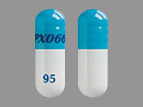 Pill Imprint IPX066 95 (Rytary carbidopa 23.75 mg / levodopa 95 mg)