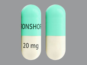Pill IRONSHORE 20 mg Green & White Capsule-shape is Jornay PM
