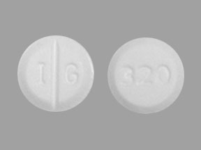 Pill I G 320 White Round is Benztropine Mesylate