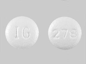 Pill IG 278 White Round is Topiramate.