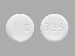 Pill I G 335 White Round is Warfarin Sodium