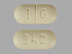 I G 342 Pill Images (Yellow / Capsule-shape)