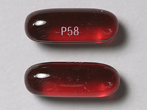 Pill P58 Red Capsule-shape is Kao-Tin