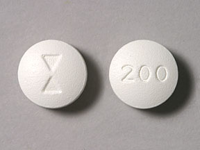 Pill 200 Logo White Round is Cimetidine